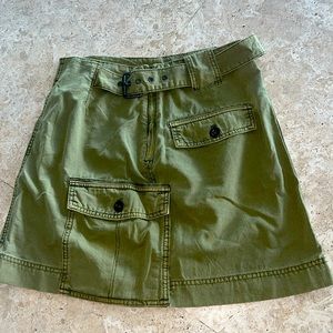 Free people cargo mini skirt. Size 4 never worn.